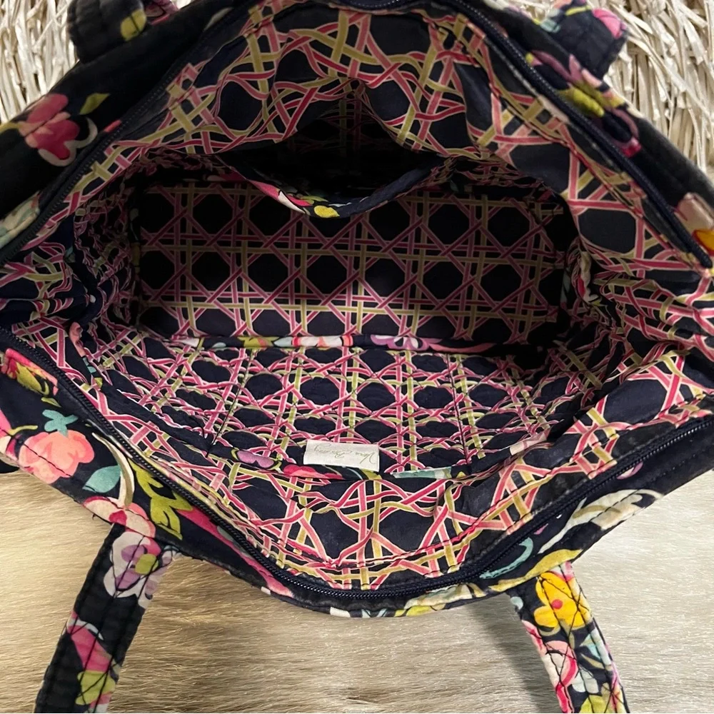VERA BRADLEY Ribbons 2012 Mandy Tote
Pink Yellow Blue Floral Y2K Zipper Handles - Picture 13 of 15